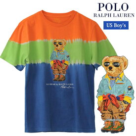 POLO by Ralph Lauren Boy's ポロベアー タイダイ染 半袖Tシャツ【2023-Spring/NewModel】ラルフローレンポロベアーTシャツ父の日ギフト プレゼント