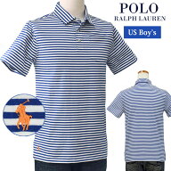POLO by Ralph Laurenラルフローレン Boy'sポケット付き ボーダーニットシャツ父の日 ギフト プレゼント…