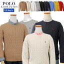 POLO by Ralph Lauren Boy's定番コットン　ケーブル編みセーター2025-Fall NewColor入荷ラルフローレン セーターギフト プレゼント