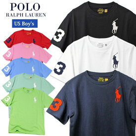 POLO by Ralph Lauren Boy's定番ビッグポニー刺繍 半袖TシャツラルフローレンビッグポニーTシャツ#323832907 送料無料 父の日プレゼントギフト プレゼント2025-Spring/Summer-NewColorホワイト、ブラック、ネイビー、7/30頃、全サイズ再入荷予定