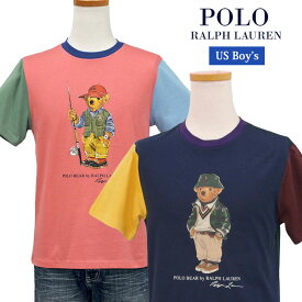 POLO by Ralph Lauren Boy's ポロベアー切替えTシャツラルフローレンポロベアーTシャツ父の日ギフト プレゼント