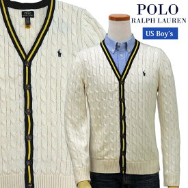 POLO Ralph Lauren Boy'sコットンケーブル編み クリケット カーディガンラルフローレン セーター送料無料
