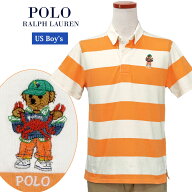 POLO by Ralph LaurenラルフローレンBoy'sポロベアー ボーダー ラガーシャツラルフローレン ポロシャツ送…