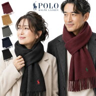 2025-秋冬物、入荷,POLO by Ralph Lauren【イタリア製】リサイクルウール マフラーポロ ラルフローレン p…