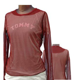 Tommy Jeans by TommyHilfiger トミ-ヒルフィガ- レディ-ス サンドラ メッシュ 長袖 Tシャツ
