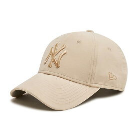New Era / ニューエラ　レディース　9FORTY　NY Yankees ヤンキース　キャップ　帽子　 ベロア　ベルベット　ベージュ