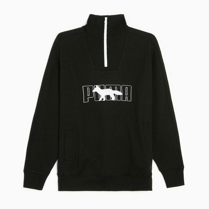 Maison Kitsune×Barbour コラボスウェット トレーナー S黒 