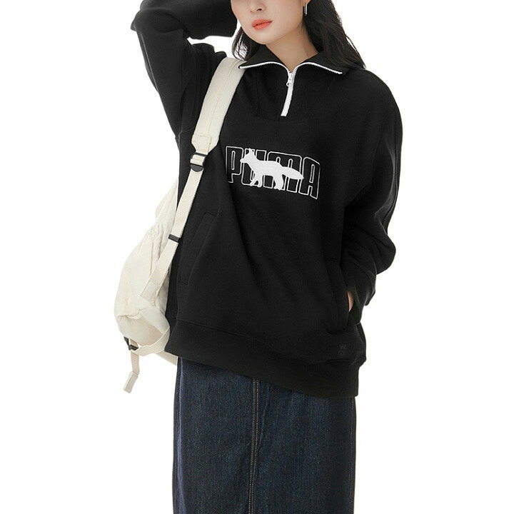MAISON KITSUNE プーマ×メゾンキツネ ハーフジップ スウェット サイズ 