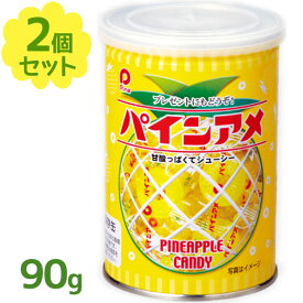 【クーポン利用で￥500オフ！】 パインアメ缶 90g×2個セット 缶入り 缶詰 飴 あめ キャンディー お菓子 駄菓子 スイーツ おやつ 子供 大人 業務用 お徳用 家庭用 長期保存 【スーパーセール】