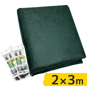 防草シート ザバーン 350G 2m×3m 固定用 ピン20本付属 強力 グリーン 緑 デュポン 雑草シート 除草 草取り 家庭菜園 庭 ガーデニング 雑草対策
