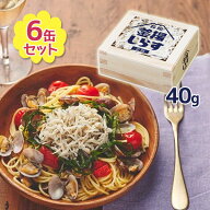 ヤマキ 山梨罐詰 静岡釜揚げしらす 缶詰 40g×6個セット 駿河湾産 無添加 国産 長期保存