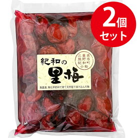 梅干し 無添加 紀和の里梅 500g×2個セット しそ漬け 無添加 国産 無農薬