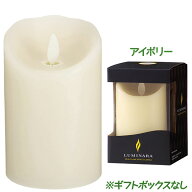 LEDキャンドル ルミナラ ピラー 3×4インチ ゆらぎ アイボリー ヤンキーキャンドル ロウソク 女性 プレゼ…
