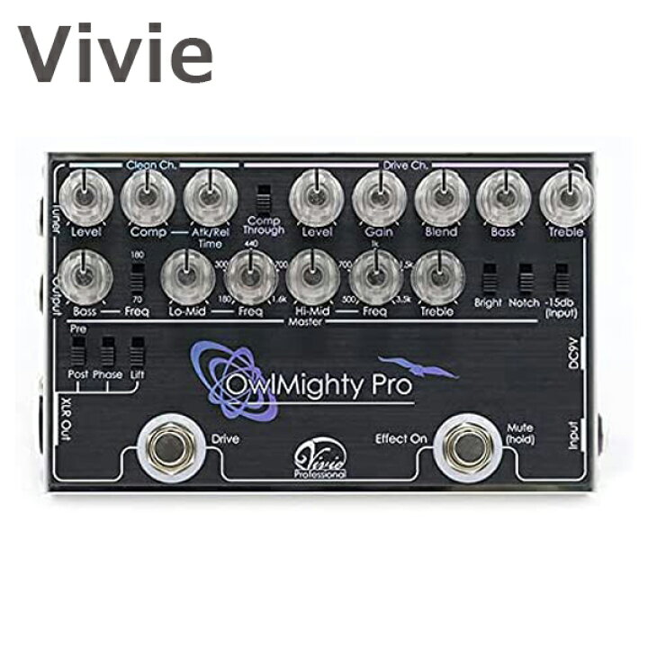 楽天市場】ベース用プリアンプ Vivie OwlMighty Pro BassPreamp ビビー 