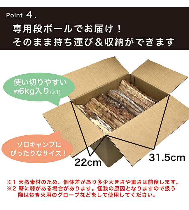 楽天市場】薪 広葉樹 ナラ 国産100％ 約5kg カット済み 焚き火 ソロ 