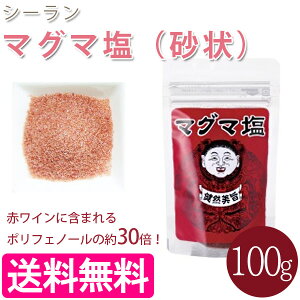 シーラン マグマ塩 サンド 砂状 100g 詰め替え用 天然岩塩 料理用