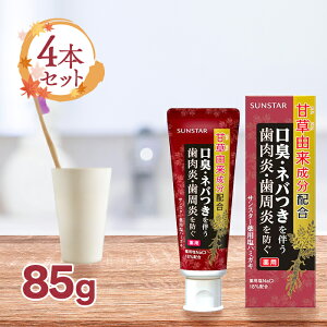 サンスター サンスター薬用塩ハミガキ 85g 4個セット 医薬部外品 歯磨き粉