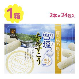 ちんすこう 雪塩ちんすこう ミルク風味 大 1箱48個入(2×24袋) 南風堂 沖縄 琉球銘菓 お土産 伝統 伝統菓子 宮古島 美味しい 人気 有名 小分け 個包装