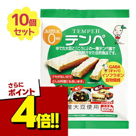 【スーパーSALEで使える!500円OFFクーポン配布中!】テンペ 100g×10個セット 国産大豆使用 無添加 タンパク質豊富 食物繊維 発酵食品 マルシン食品