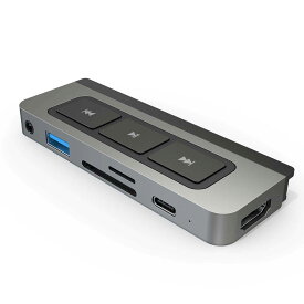 【スーパーSALE　20%オフ】HyperDrive 6-in-1 USB-C Media Hub for iPad microsd hdmi hd hp ipad pro type-c media pd ポート drive 4k 急速 便利