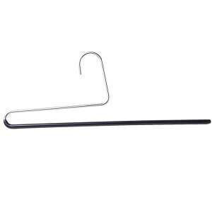 MAWA パンツシングル ブラック ハンガー すべる スラックス ズボン 収納 ボトム 押入る 省 クリップ スカート スリム クローゼット ラック おしゃれ 衣類 ステンレス スペース 折り畳む 新生活