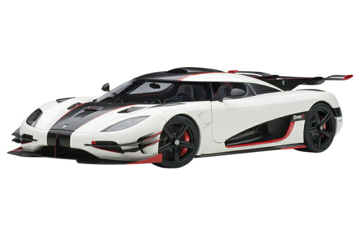 楽天市場】AUTOart 1/18 ケーニグセグ One:1 ホワイト/カーボン 