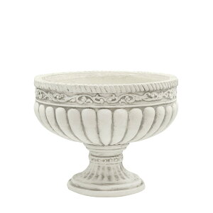 【送料無料】植木鉢 鉢 フレンチスタイル ナチュラル アンティーク風 寄せ植え プランター フラワーベース 【コブレットポット B-S ホワイト】Φ28.5cm×高さ22cm