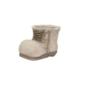 【送料無料】植木鉢 鉢 かわいい フレンチスタイル ナチュラル アンティーク【ヴィンテージレザーブーツ ホワイト】巾27.5×奥行18.5×高さ18cm