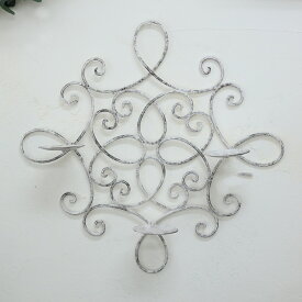 【送料無料】壁掛け オブジェ パネル アイアン キャンドルトレイ アンティーク 雑貨 アンティーク風 ディスプレイ【ウォールデコ ニコル グレイ】