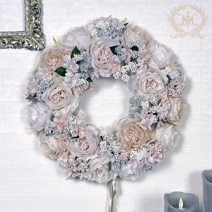 楽天市場 Ct触媒 消臭 クリスマスリース クリスマス飾り ドア飾り スワッグ クリスマスディスプレイ F35cm 奥行8cm アンティーク雑貨 Cheerful