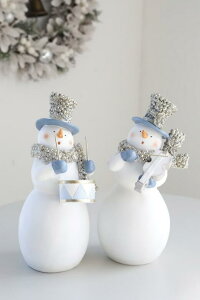 【送料無料】アンティーク雑貨 クリスマス 店内装飾 ディスプレイ 卓上 置物 オブジェ【コベントガーデン フェスティバルスノーマン 2種アソート】