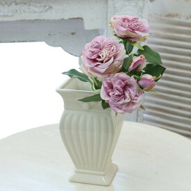 花瓶 おしゃれ 陶器 花瓶 ヘリテージベース L アイボリー口径11×高さ21cm アンティーク風