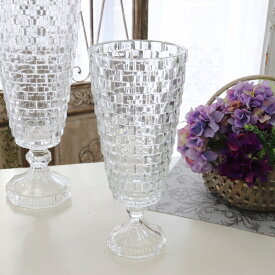 アンティーク風 雑貨 ガラス 花瓶【クレエ ピエトラトール S】直径13.5×高さ31cm