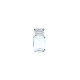 DIDIER メディシンボトル（蓋にml刻印有り） 60ml クリア 広口 アンティーク 試薬瓶 グラスボトル ディプレイ 花瓶 Φ4.5cm×高さ9.2cm