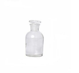 DIDIER メディシンボトル（蓋にml刻印有り） 30ml クリア 小口 アンティーク 試薬瓶 グラスボトル ディプレイ 花瓶 Φ3.8cm×高さ7.4cm