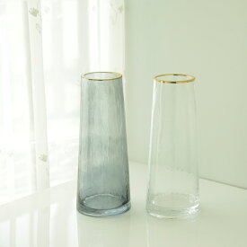 花瓶 フラワーベース ガラス カラー おしゃれ シック モダン 北欧 DIDIER 花瓶 ブルードベース Φ10×高さ27cm13.5cm