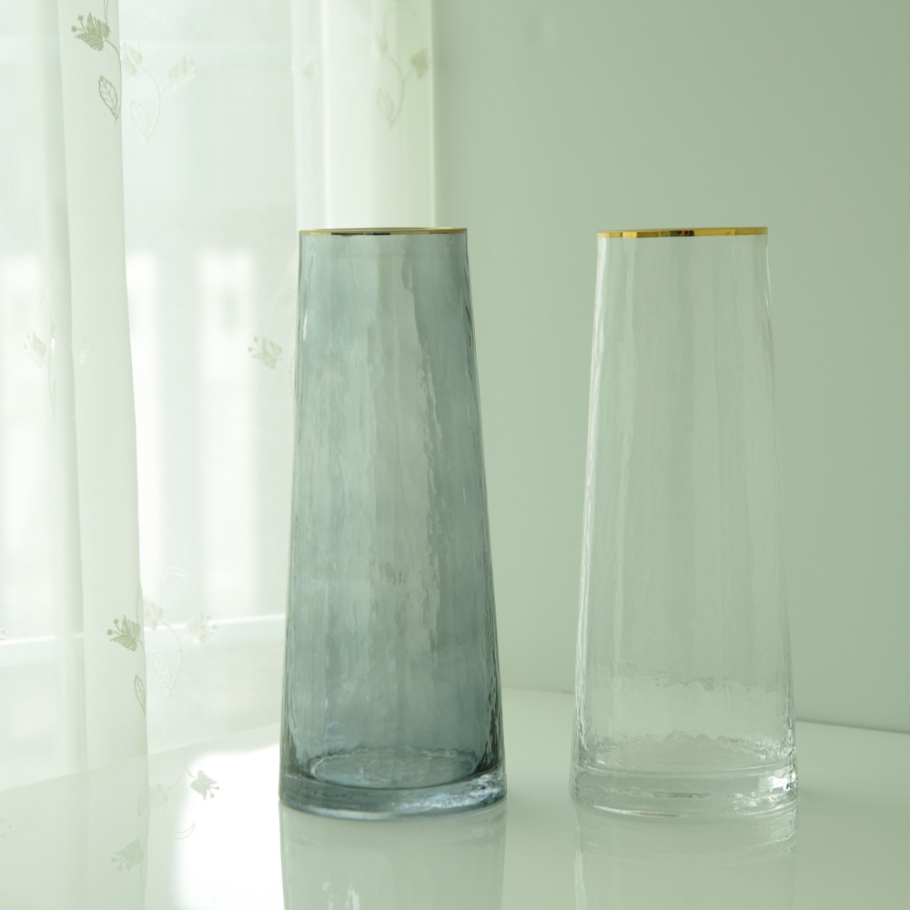 公式】【公式】花瓶 フラワーベース ガラス カラー おしゃれ シック モダン 北欧 DIDIER 花瓶 ブルードベース  Φ10×高さ27cm13.5cm インテリア小物・置物