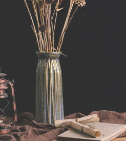 花瓶 フラワーベース 青銅器 アンティーク雑貨 【DIDIER 花瓶 セラミックベース ブロンズC】Φ11.5×高さ26cm