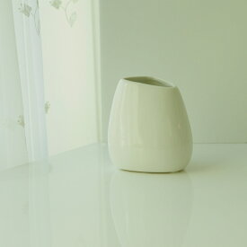 花瓶 フラワーベース 陶器 白 おしゃれ モダン アンティーク 北欧 DIDIER 花瓶 ホワイトベース S 巾10.5×奥行9×高さ11.5cm