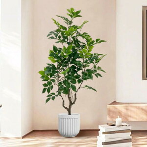 人工観葉植物 リアル ガジュマル 本物そっくり インテリアグリーン フェイクグリーン 大型 害虫駆除不要 枯れないグリーン 人工植物装飾 観葉樹 観葉植物 インテリアウェディング飾り ベラ