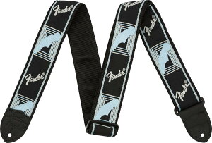 tF_[ Xgbv 2h Monogrammed Strap, Black/Light Grey/Blue
