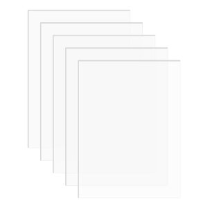 DARENYI 5枚入り 透明アクリル板 A5サイズ 厚さ2mm x 長さ210mm x 幅148mm 高透明アクリルボード クリア板 保護フィルム付き