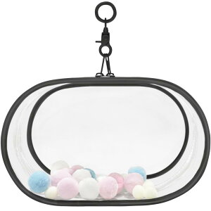 YUYAKESHIP[X ɃobN ho ʂ|[` Oo obO ȉ~` PVC l` ʂݗp NA JoɂЂ [ L[z_[tiubNE22.5cmj