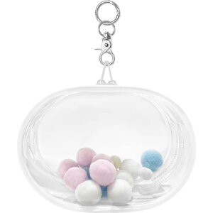 YUYAKESHIP[X ɃobN ho ʂ|[` Oo obO ȉ~` PVC l` ʂݗp NA JoɂЂ [ L[z_[tizCgE15.5cmj