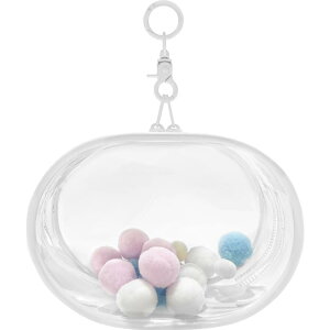 YUYAKESHIP[X ɃobN ho ʂ|[` Oo obO ȉ~` PVC l` ʂݗp NA JoɂЂ [ L[z_[tiE15.5cmj