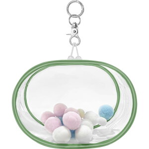 YUYAKESHIP[X ɃobN ho ʂ|[` Oo obO ȉ~` PVC l` ʂݗp NA JoɂЂ [ L[z_[tiO[E15.5cmj