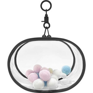 YUYAKESHIP[X ɃobN ho ʂ|[` Oo obO ȉ~` PVC l` ʂݗp NA JoɂЂ [ L[z_[tiubNE15.5cmj