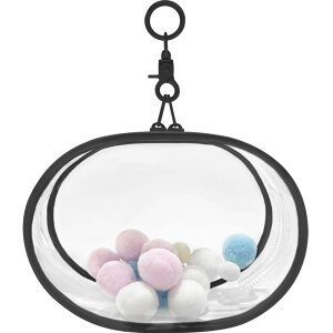 YUYAKESHIP[X ɃobN ho ʂ|[` Oo obO ȉ~` PVC l` ʂݗp NA JoɂЂ [ L[z_[tiubNE18cmj