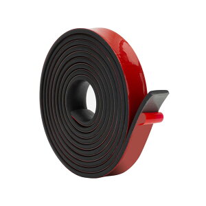 Atutomo ゴムシート ゴムロール 振動吸収マット ゴム板 NBR 緩衝材 ゴム 衝撃吸収材 DIY 防振マットゴムガスケット シーリングパッド 粘着付ゴムシート ゴムストリップ (厚さ5mmx幅25mmx長さ3m 粘着