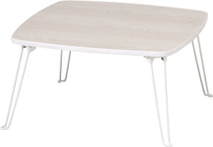 sf(Fujiboeki) [e[u lp ܂肽݃e[u ~j 60×s60×31.5cm zCgEHbV i pۂ ^ъȒP AEghA sNjbN 10861